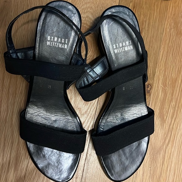 Stuart Weitzman wedge with fabric strap - Picture 1 of 7